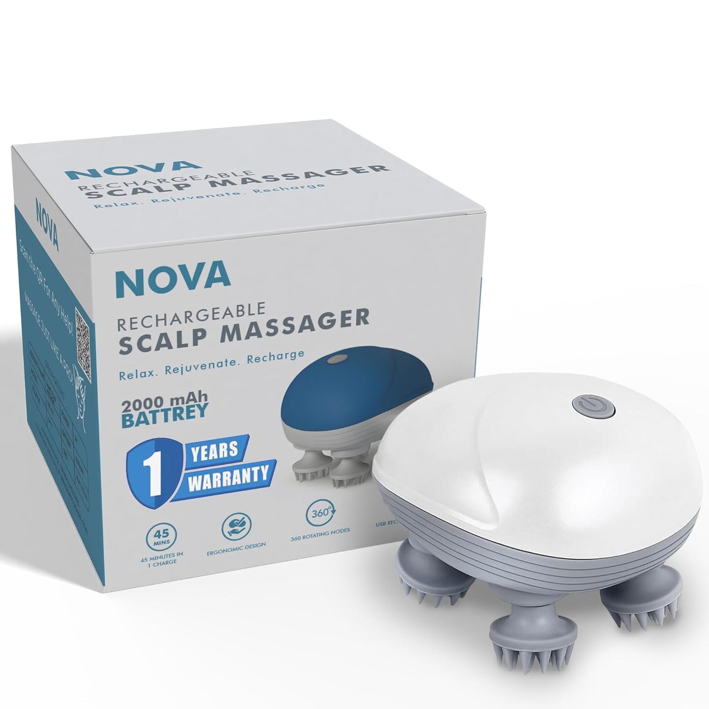 RARECARE Head Massager For Scalp | Rechargeable Electric Scalp Massager For Hair Growth