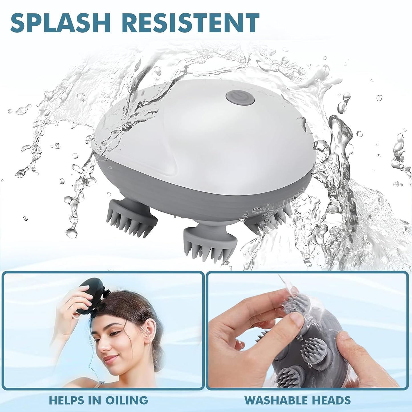 RARECARE Head Massager For Scalp | Rechargeable Electric Scalp Massager For Hair Growth