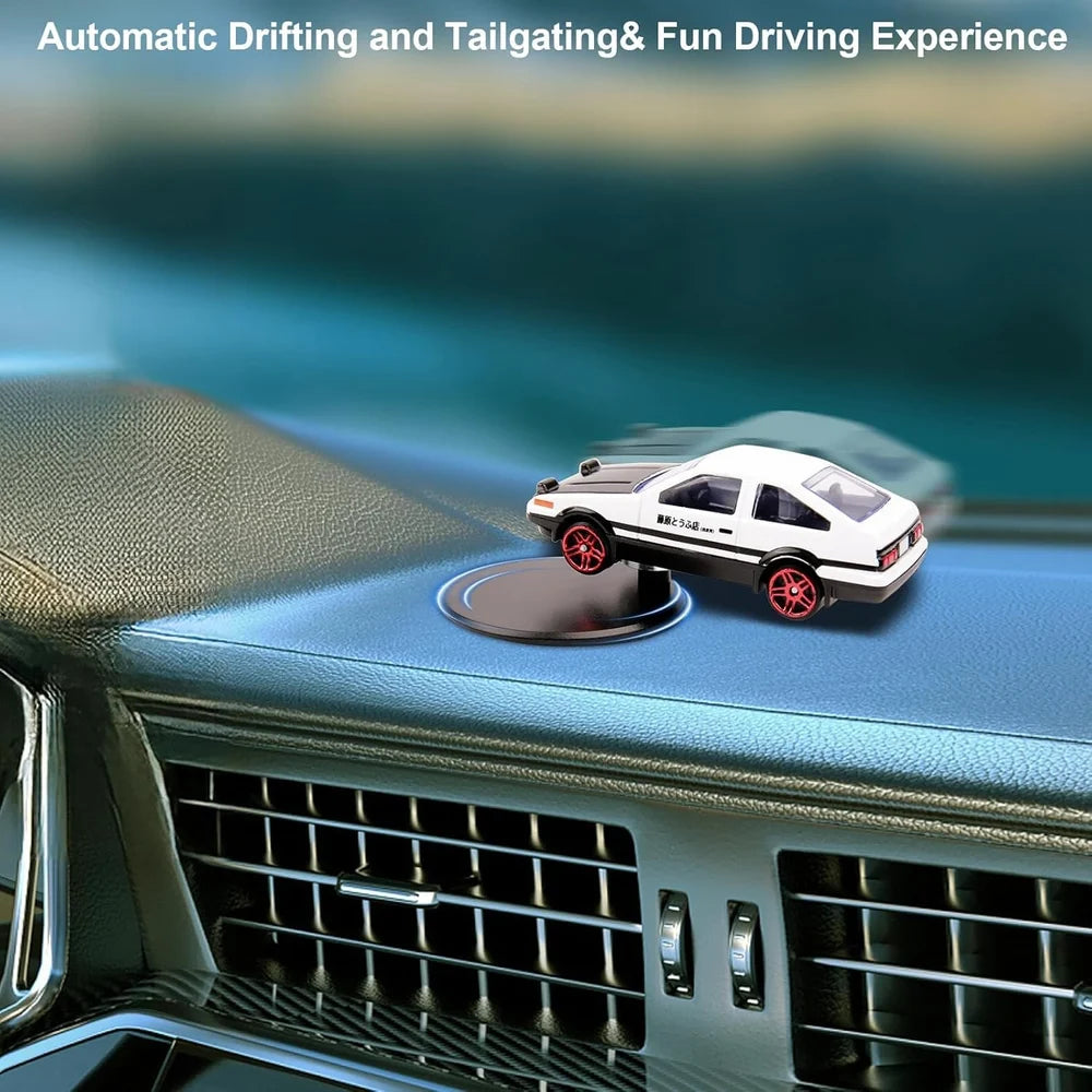 Mini Alloy AE86 Drifting Car Model With Self Adhesive Base (1:18 Scale)